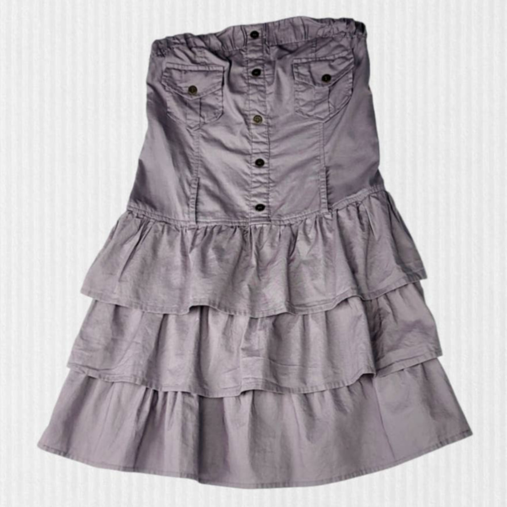 MINE Tiered Ruffled Sleeveless Top - Small
